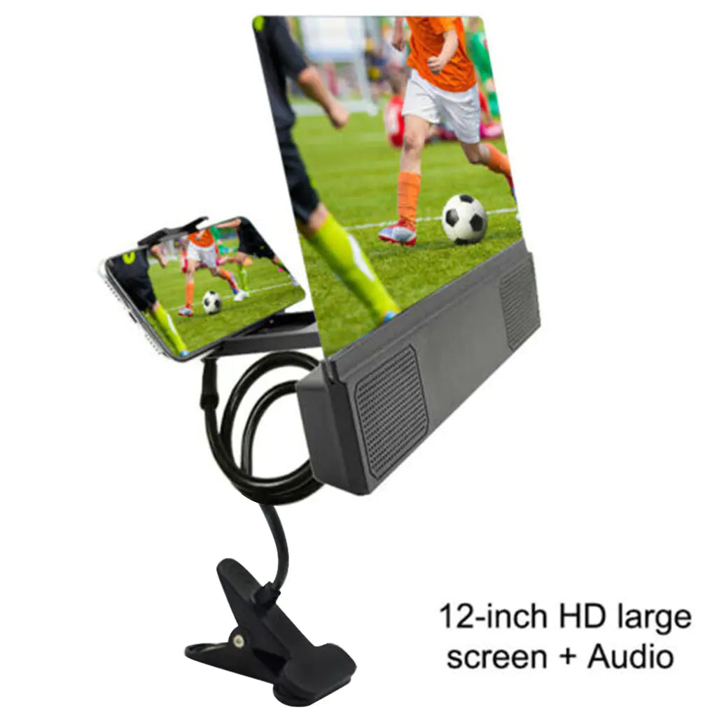 L5 12-Inch HD Phone Screen Magnifier with Speaker Stand